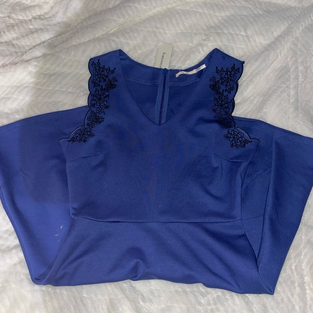Blueish purple Francesca flowy dress Size XS